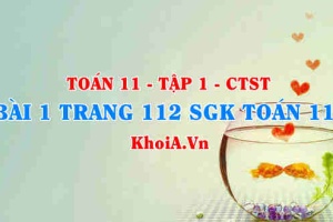 Bài 2 trang 112 SGK Toán 11 Tập 1 Chân trời sáng tạo